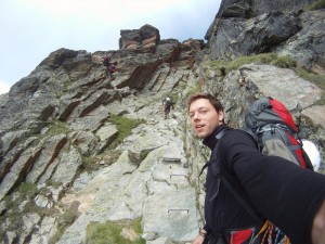 Aufstieg Dom - Klettersteig